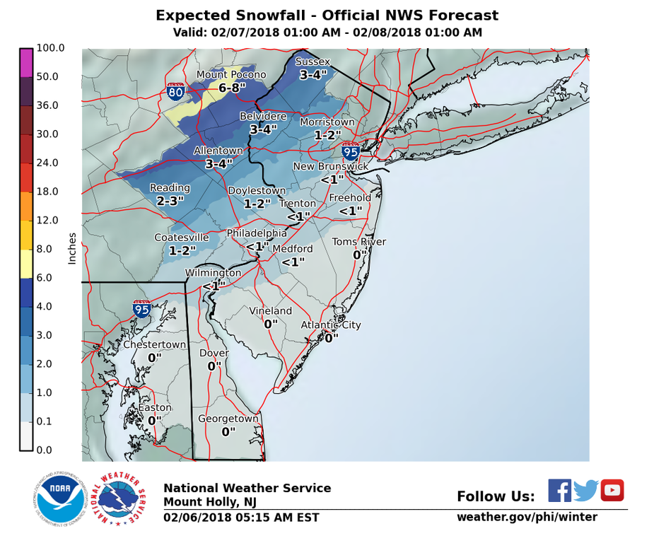 Weather Current Road Conditions - Wednesday 2 7 - Hackettstown Nj